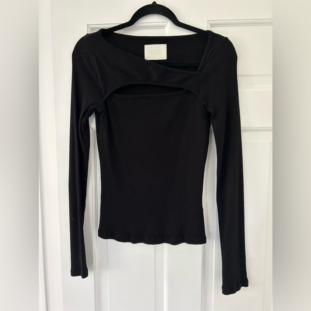 Black Citizens of Humanity Ribbed Shirt Size M